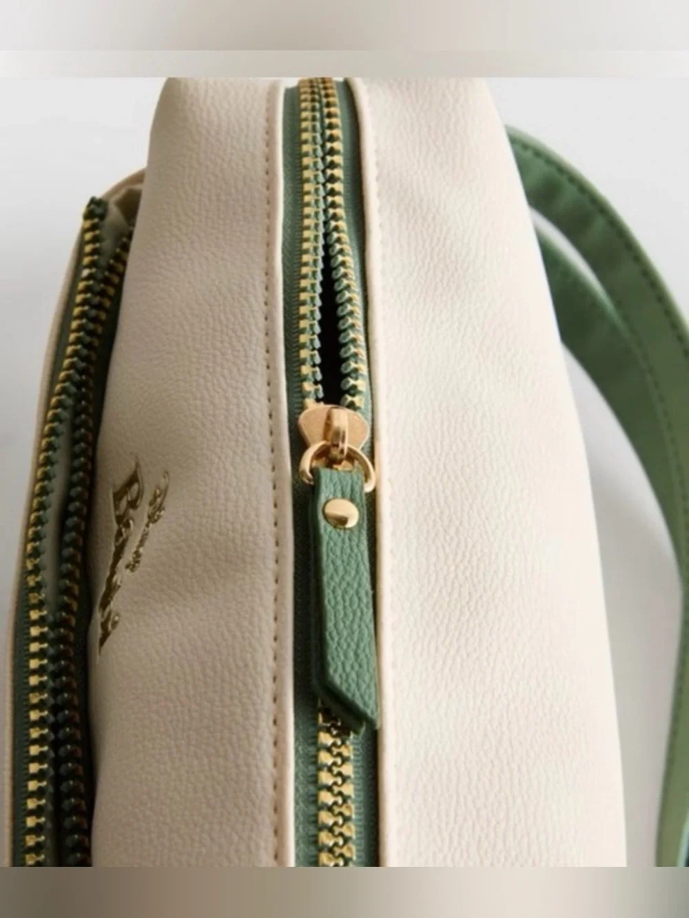NWT Disney Bambi Cream Crossbody with Green Strap and Floral Artwork